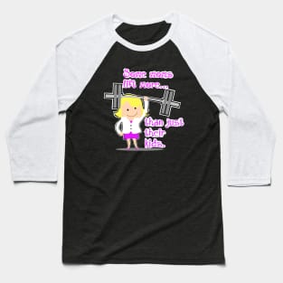 fitness girl, gym girl, fitness, weightlifting girl Baseball T-Shirt